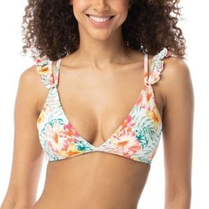 Coco Rave Tegan Ruffle Multi Strap Bikini Top L